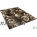 Handcraft Rugs - Modern Swirls and Circle Pattern Contemporary Area Rug With 3D Hand Curve effect, Chocolate Brown / Black / Beige (Approximately 8 ft. by 10 ft.)   